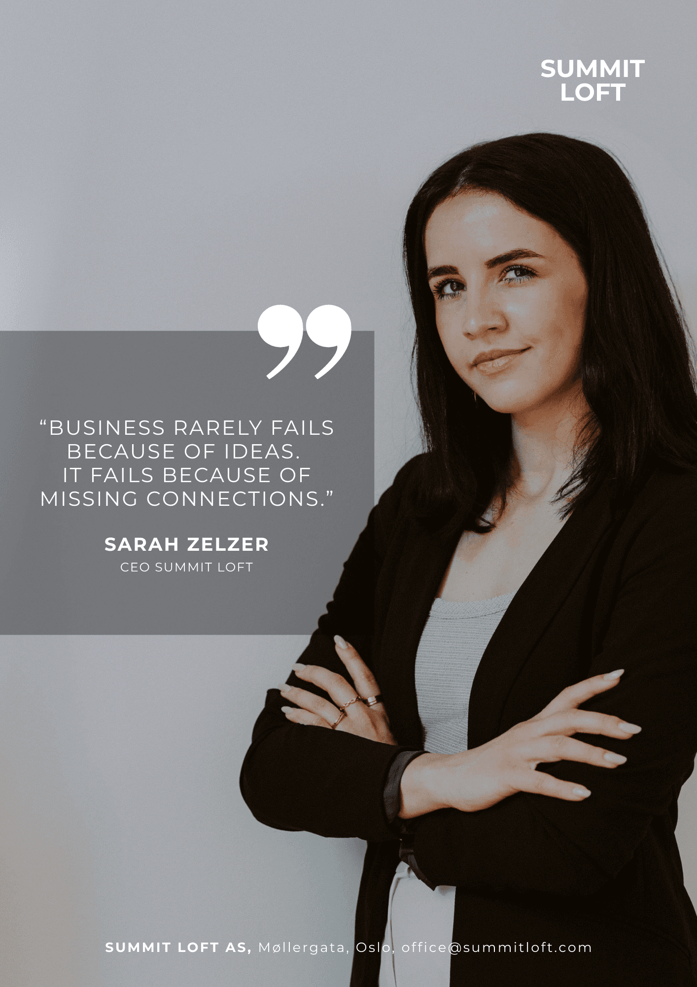 Sarah Zelzer, CEO Summit Loft